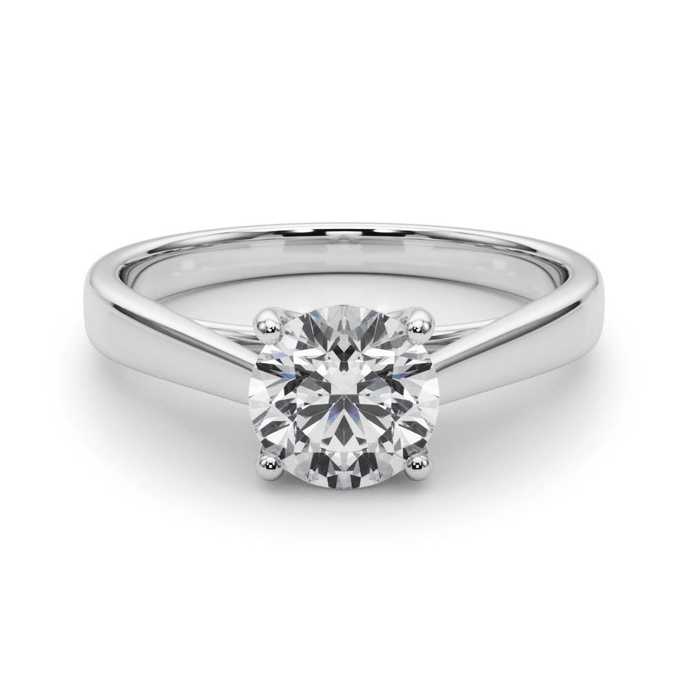 Bella Round Diamond Solitaire Engagement Ring-VIRABYANI
